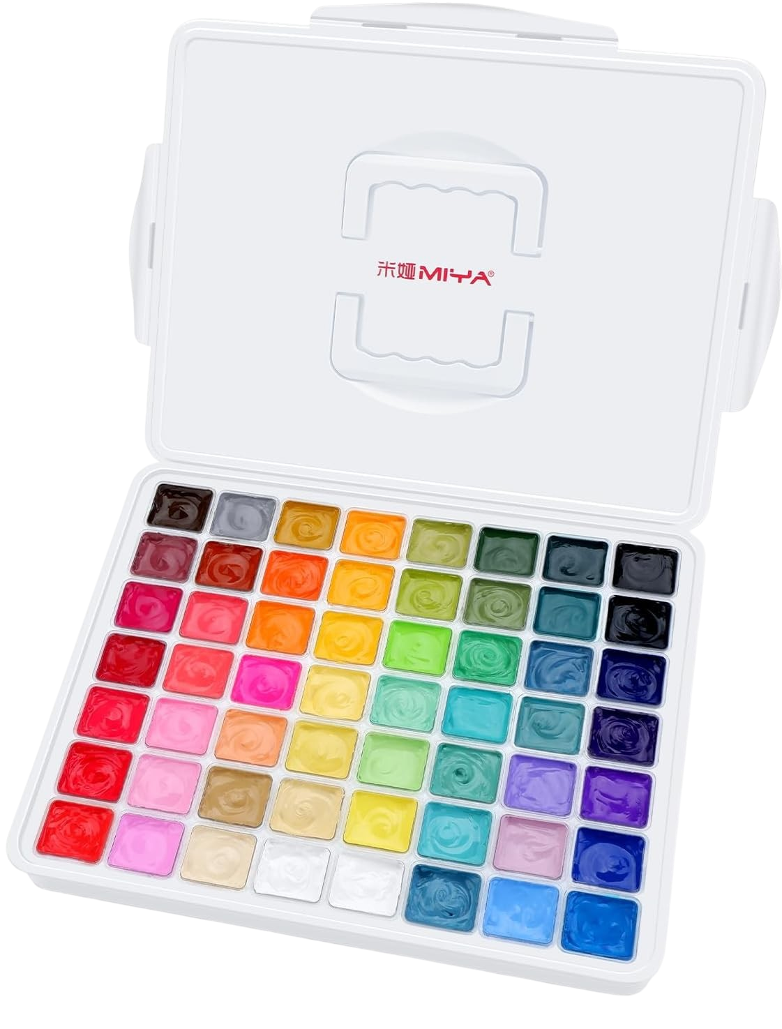 ARTME gouache paint set 56 colors 30ml jelly cup carrying case